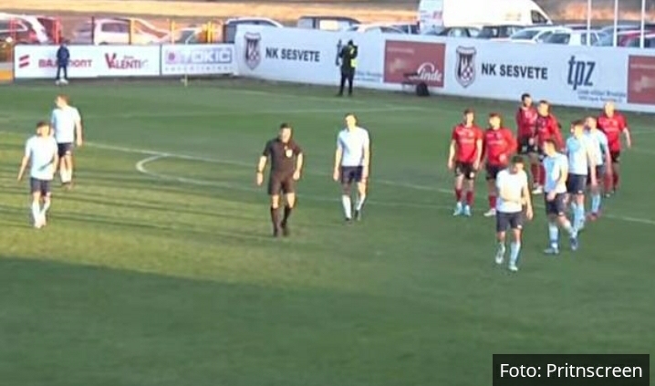 NEVIĐENI HAOS U HRVATSKOM FUDBALU: Sudija poništio gol u 90. minutu, pa BEŽAO od POMAHNITALIH navijača (VIDEO)