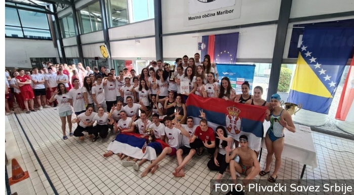 SRBIJA NAJBOLJA U MARIBORU Naši mladi plivači zabeležili sjajan uspeh na takmičenju u Sloveniji!