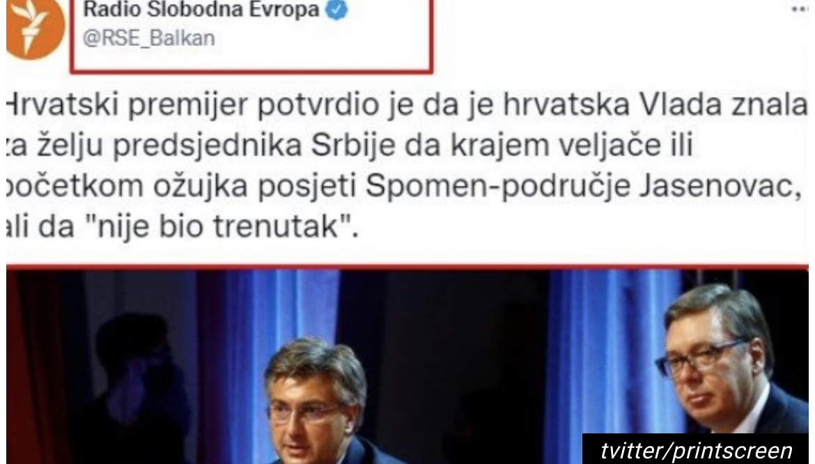 I EVROPSKI MEDIJI SVESNI Vučić je govorio istinu, Hrvatska je sve učinila da on nikada ne obiđe Jasenovac!