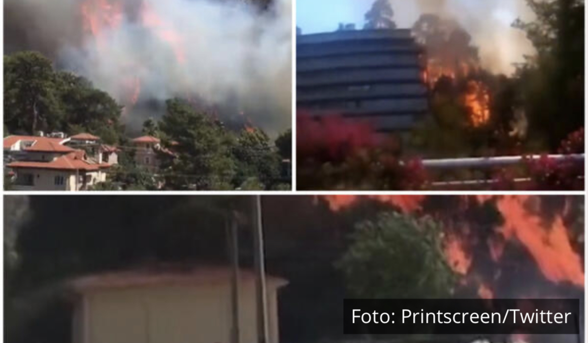 ŠIRI SE POŽAR U MARMARISU: Vatra zahvatila hotel, gosti se evakuišu iz vila! POGLEDAJTE SNIMKE