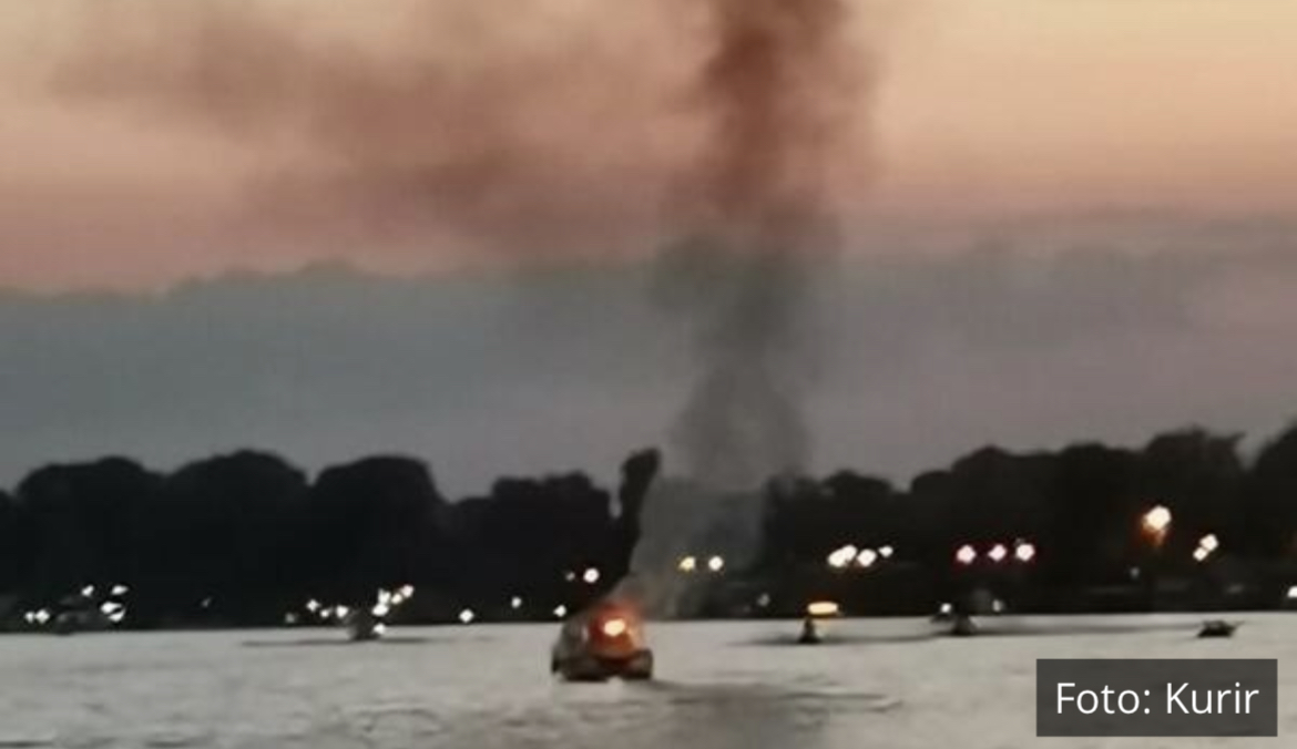 DRAMA NA ADI MEĐICI: Zapalio se gliser na Savi, patrola rečne policije krenula u pomoć! VIDEO