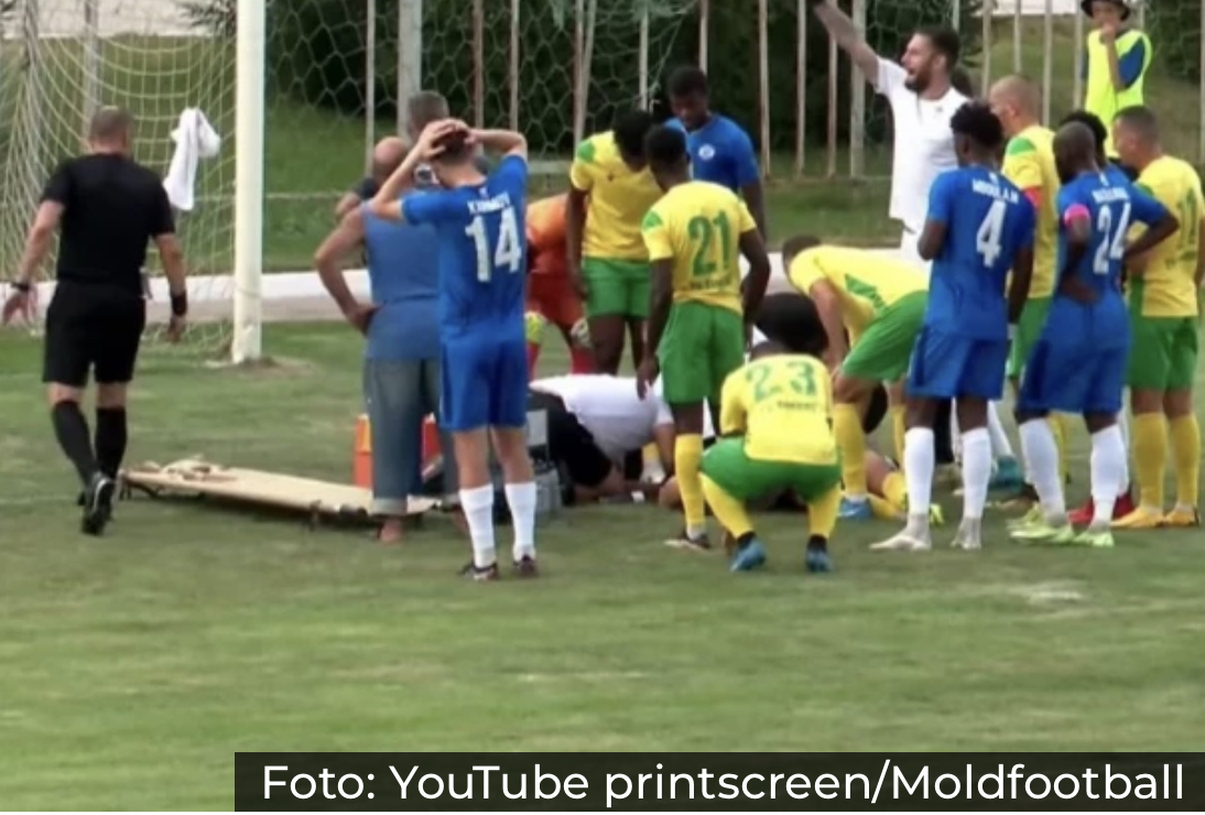 HOROR NASRED TERENA: Stravičan sudar fudbalera i golmana, Holanđanin završio u KOMI! Bore mu se za život! (UZNEMIRUJUĆI VIDEO)