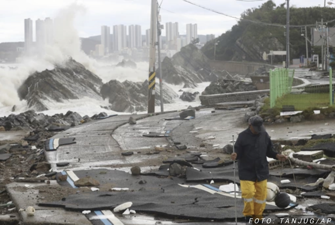 U naletu tajfuna u Južnoj Koreji poginula jedna osoba, hiljade evakuisane