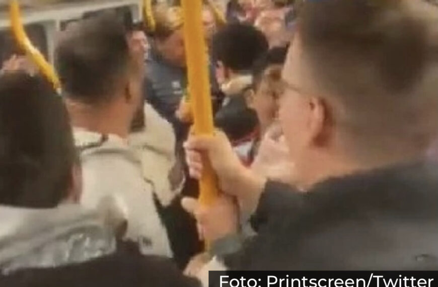 HIT SNIMAK IZ NORVEŠKE: Srpski navijači okupirali Oslo, metro se doslovno tresao! (VIDEO)