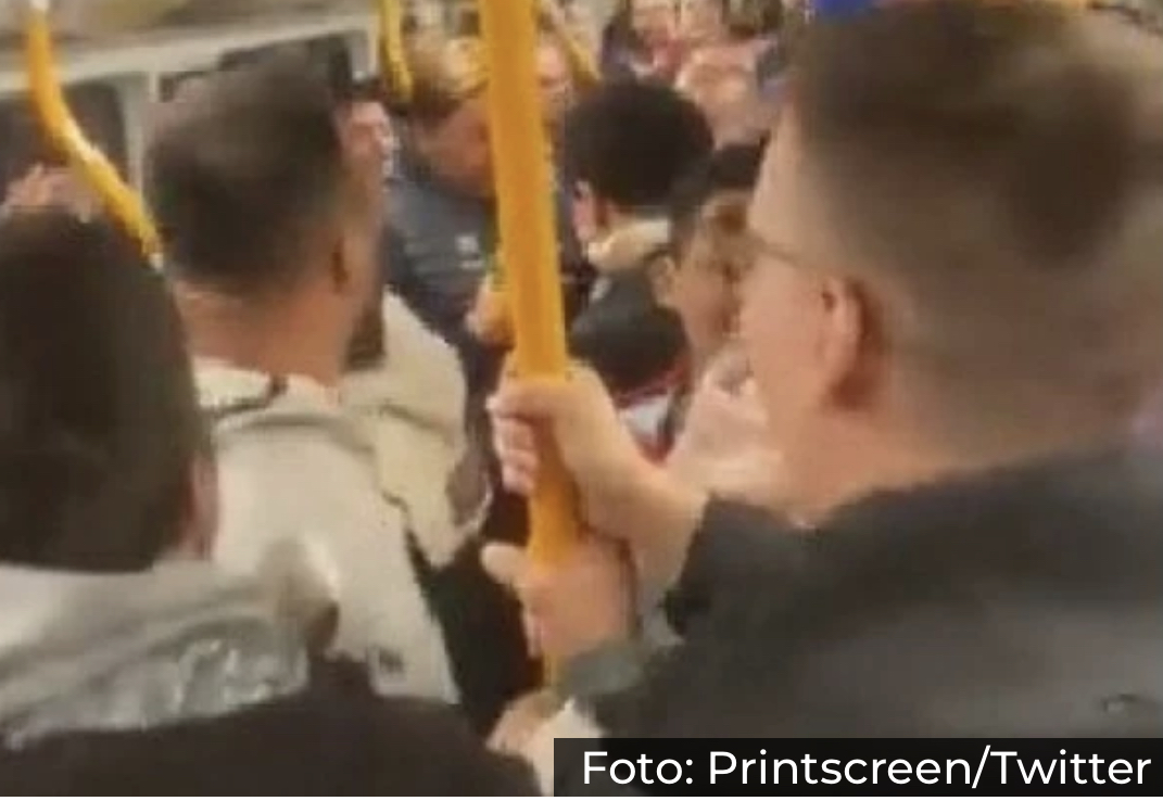 HIT SNIMAK IZ NORVEŠKE: Srpski navijači okupirali Oslo, metro se doslovno tresao! (VIDEO)