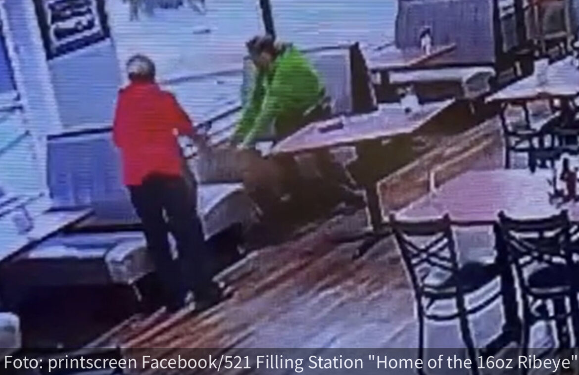 Haos u restoranu: Upao im “nezvani gost” iz šume, pa probao da izađe kroz prozor (VIDEO)
