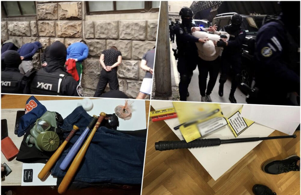 POLICIJA, GORE RUKE! LEZI! SPECIJALCI UPALI U STAN, JEDNOG ZATEKLI NA SPAVANJU: Objavljen snimak hapšenja huligana u Beogradu 