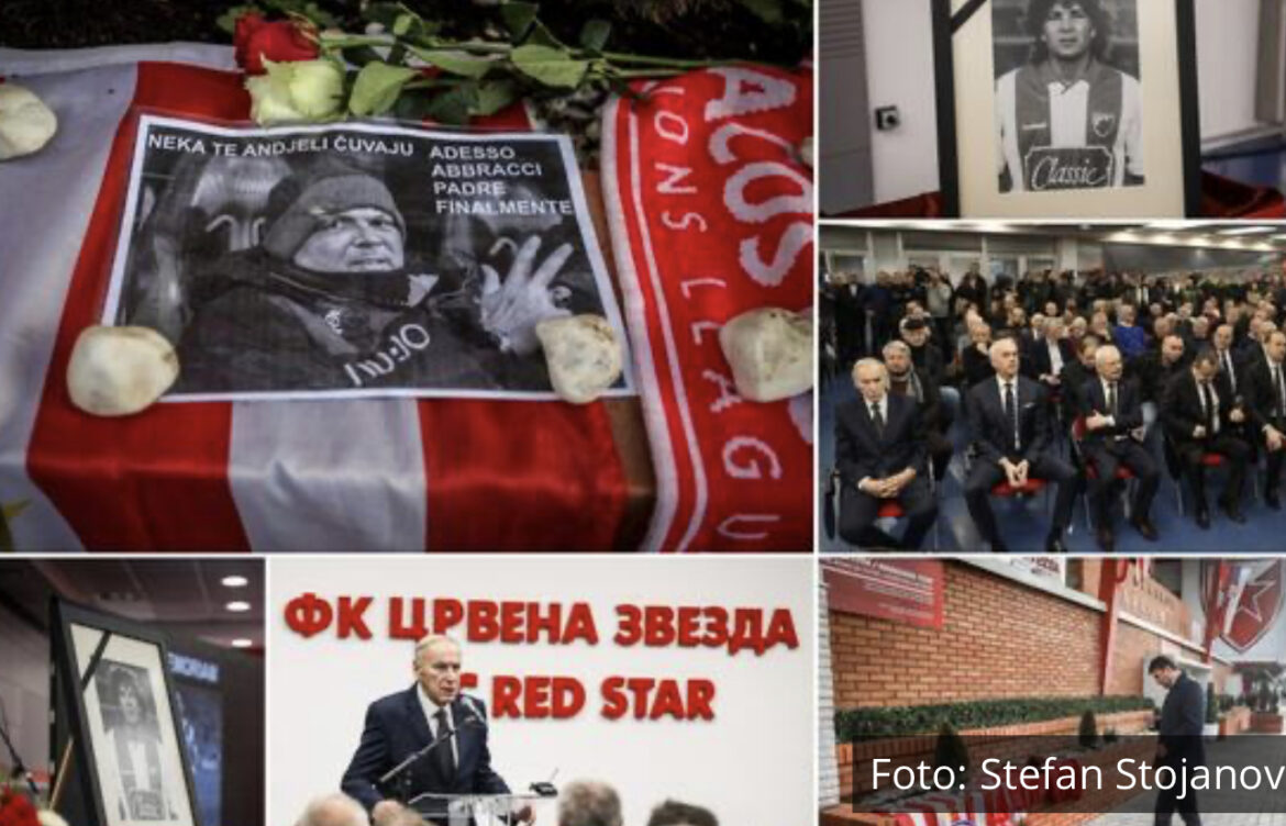 OPROŠTAJ OD MIHE: Mnogo emocija na stadionu „Rajko Mitić“, legende Crvene zvezde jedva govorile od suza (VIDEO, FOTO)