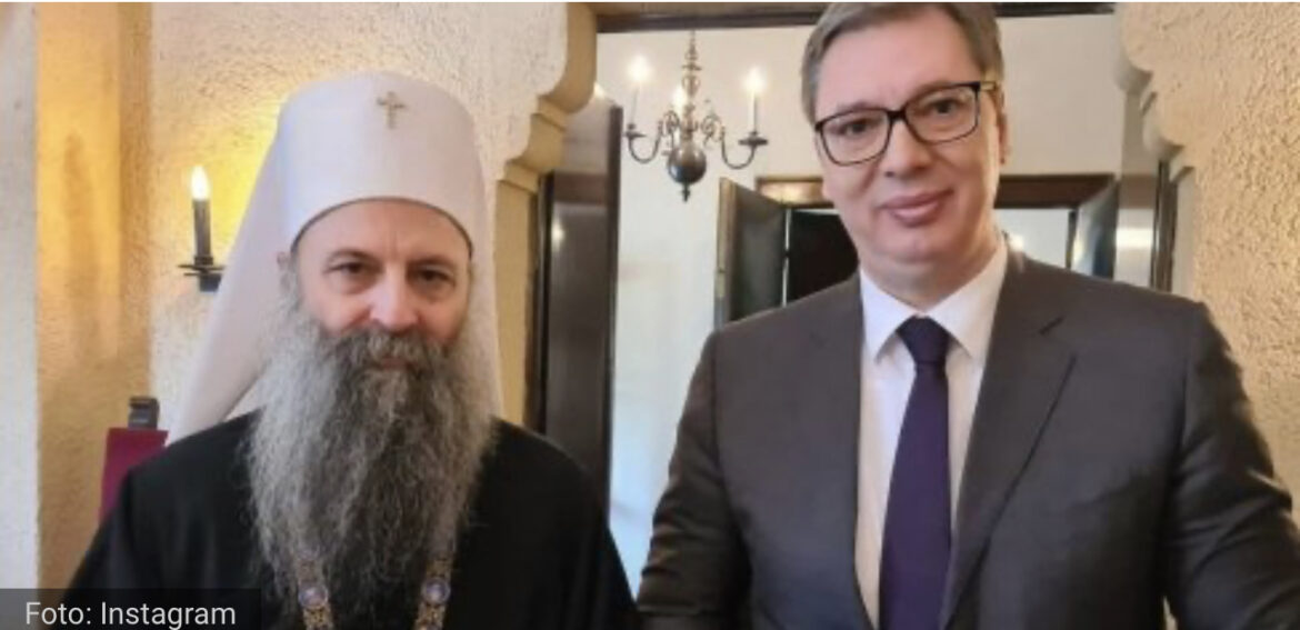PREDSEDNIK ČESTITAO BOŽIĆ: Vučić uputio božićnu čestitku patrijarhu Porfiriju, sveštenstvu i vernicima￼