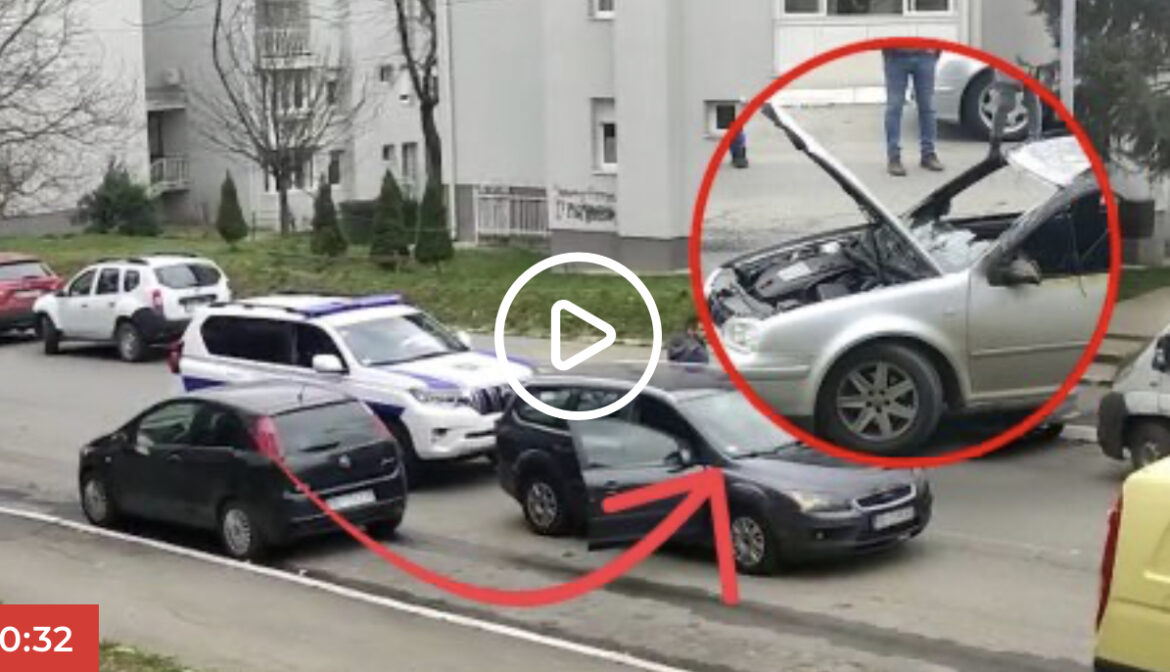 Ovo je ukraden automobil koji su korisili osumnjičeni za ubistvo Eskobara na pumpi u Beogradu
