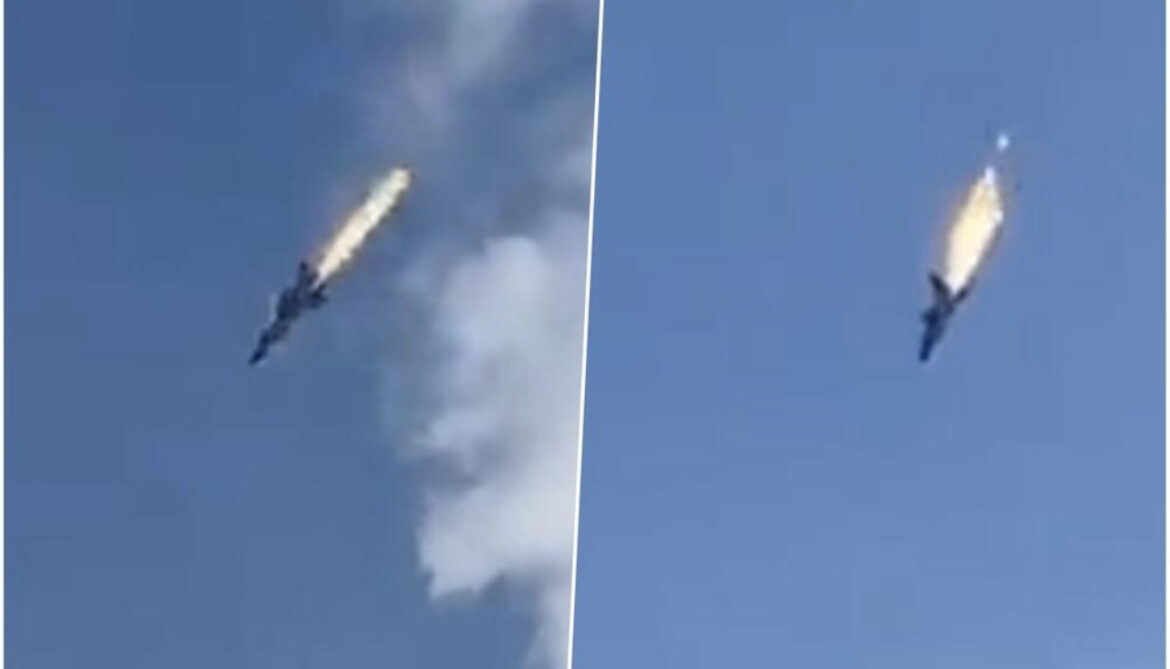 BUKTINJA NA NEBU: Kamera zabeležila pad MiG-31 u Močenogorsku! Letelica sa zapaljenim motorima projurila iznad građana! VIDEO￼
