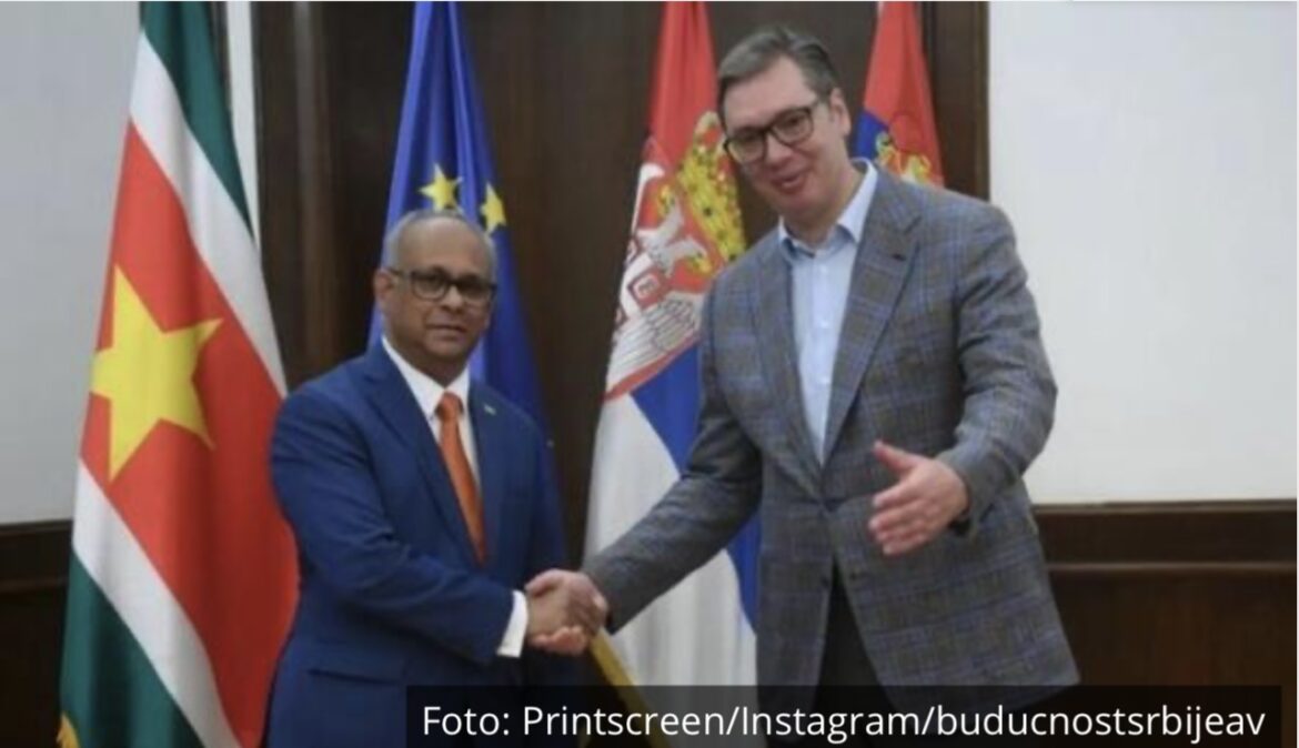 PREDSEDNIK ALEKSANDAR VUČIĆ SE SUSREO SA ŠEFOM DIPLOMATIJE SURINAMA: Primer za sve zemlje koje su povukle priznanje tzv. Kosova!