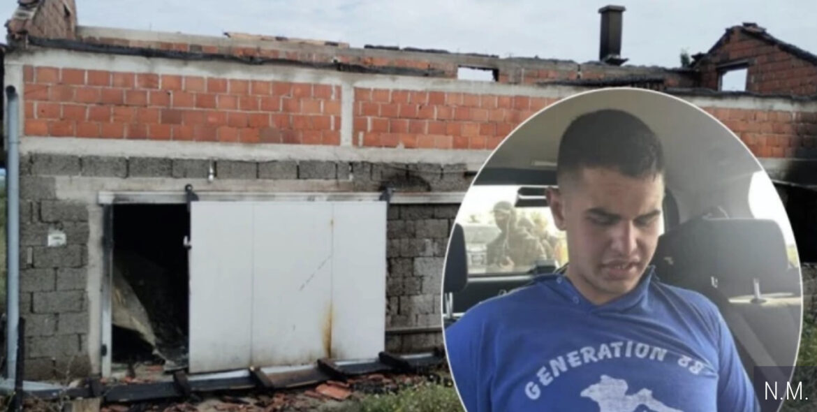 Prve fotografije i snimci izgorele kuće Uroša Blažića masovnog ubice iz Mladenovca (FOTO/VIDEO)