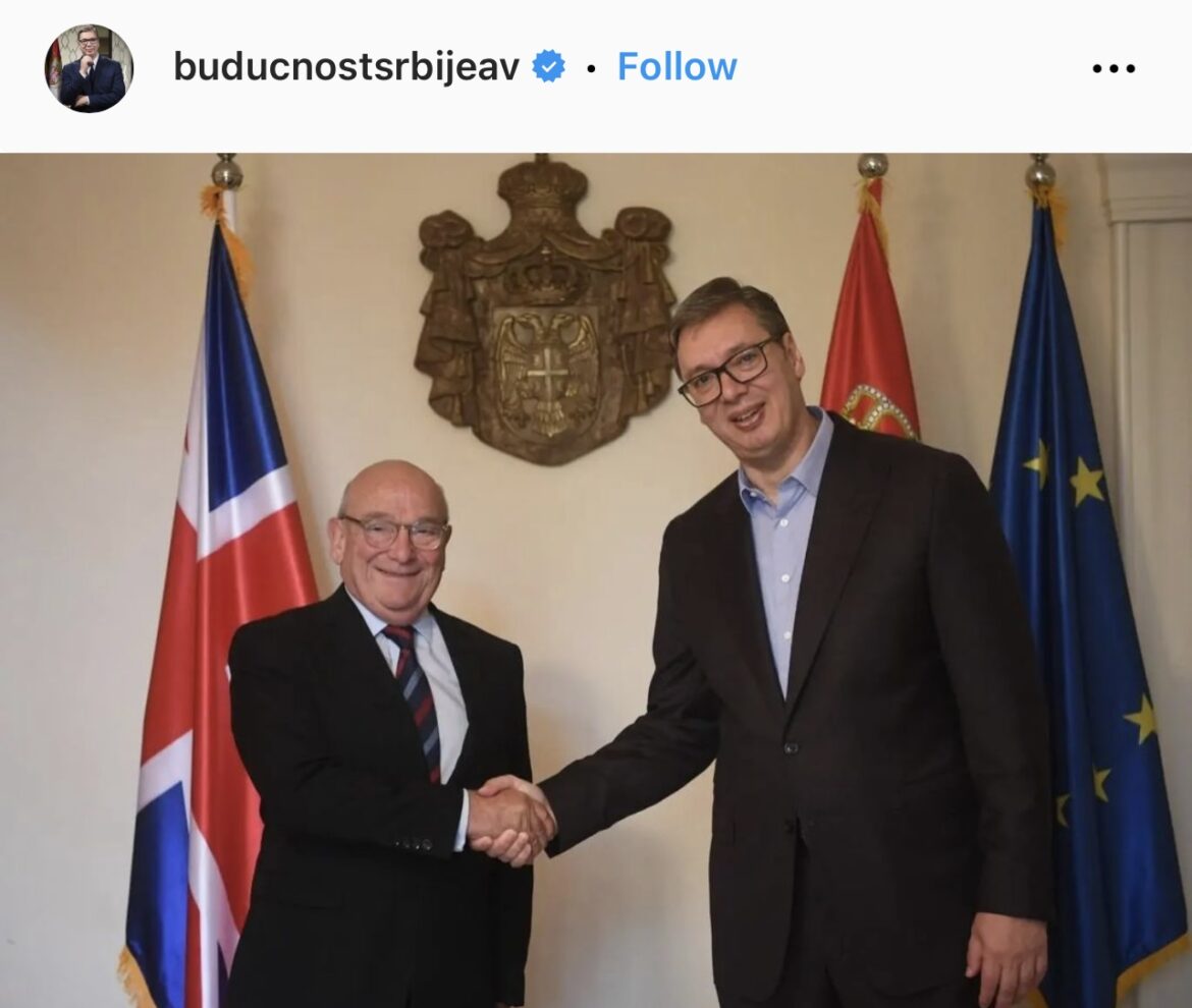 „OZBILJAN I SADRŽAJAN RAZGOVOR“ Predsednik Vučić se sastao izaslanikom Ujedinjenog Kraljevstva! Glavna tema situacija na KiM FOTO