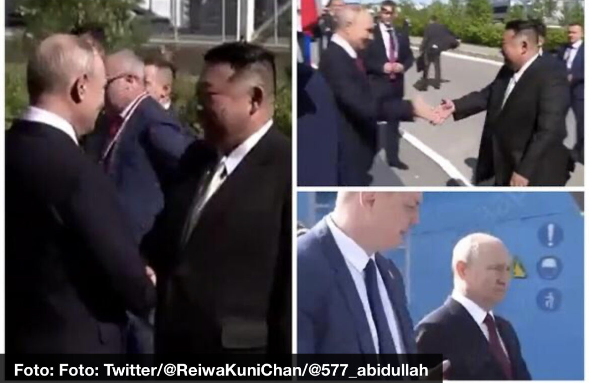 PUTIN SE SASTAO SA KIMOM NA KOSMODROMU: Čvrst stisak ruke i osmesi, evo šta je ruski predsednik poručio lideru Severne Koreje￼