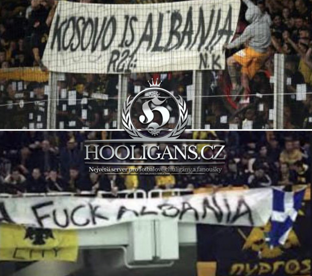 AEK identifikovao navijače koji su digli natpis „Kosovo je Albanija“: Čeka ih drakonska kazna