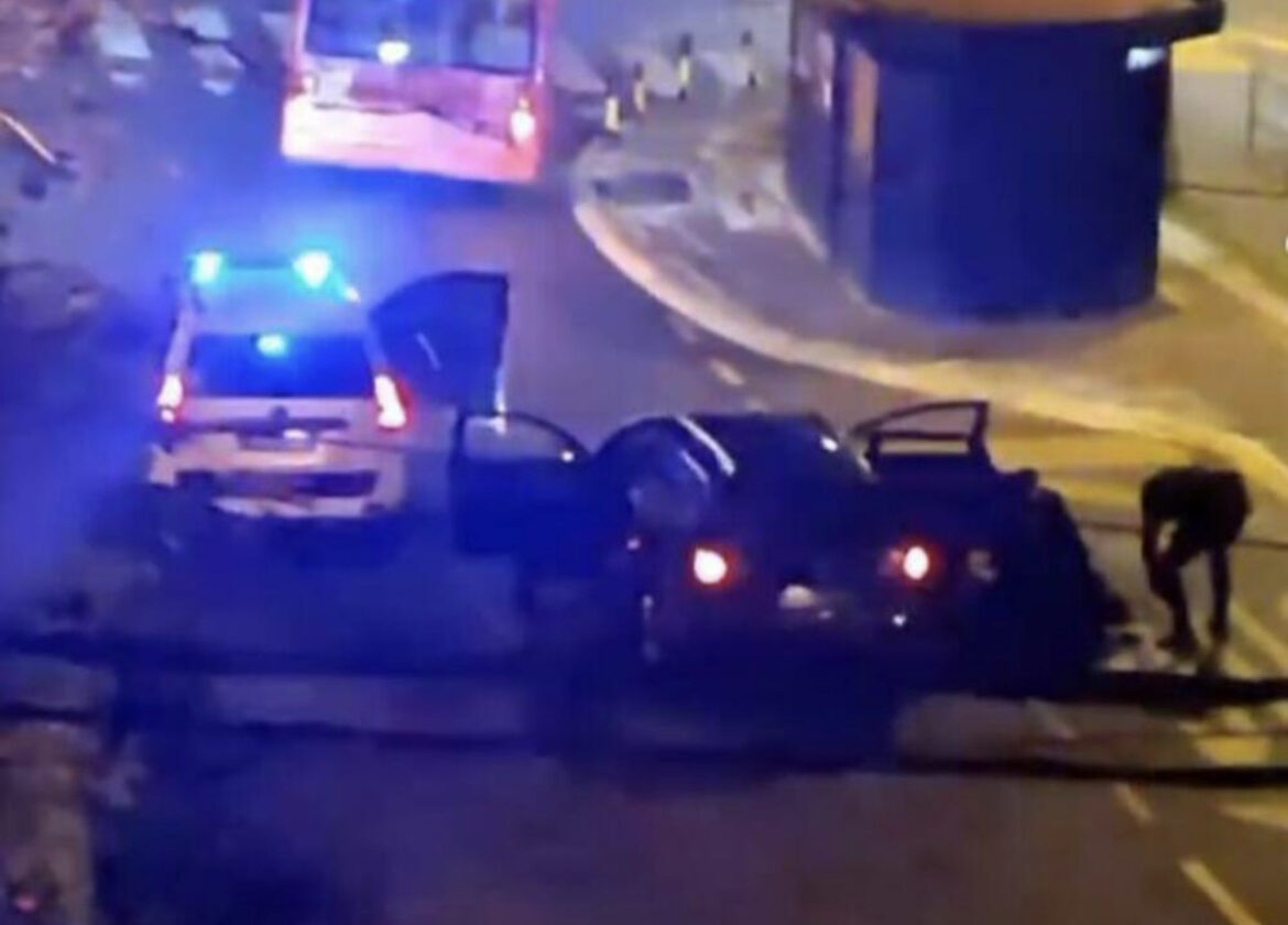 PRIPADNICI INTERVENTNA GA VEZALI NA ASFALTU I PRIVELI: Hapšenje na Zvezdari! (VIDEO)