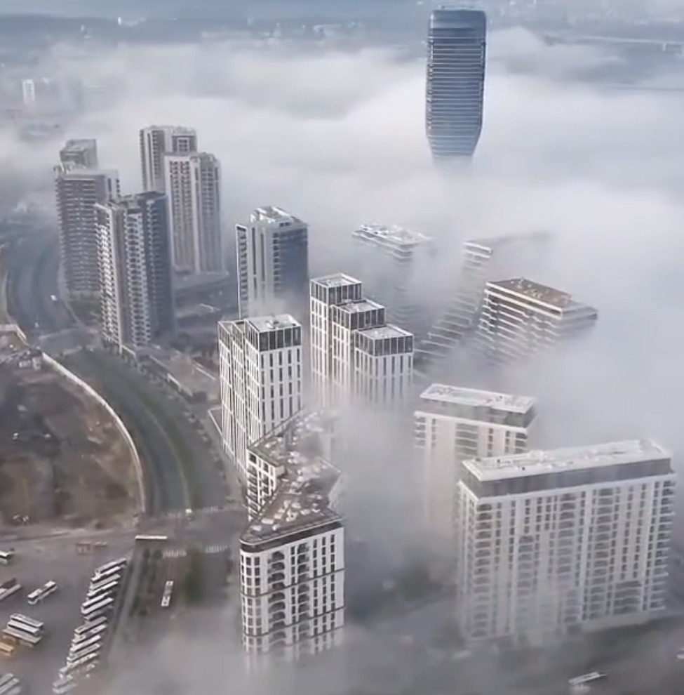 Gusta magla okovala je jutros Beograd, pogledajte kako to izgleda iz ptičije perspektive (VIDEO)