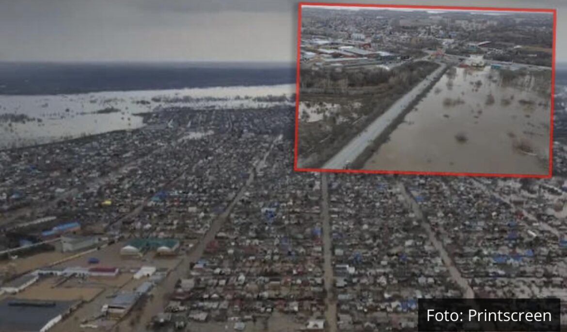VODA DOŠLA DO 2. SPRATA: Pogledajte kako izgleda Orsk iz vazduha nakon pucanja brane na Uralu KATASTROFI SE NE NAZIRE KRAJ (VIDEO)