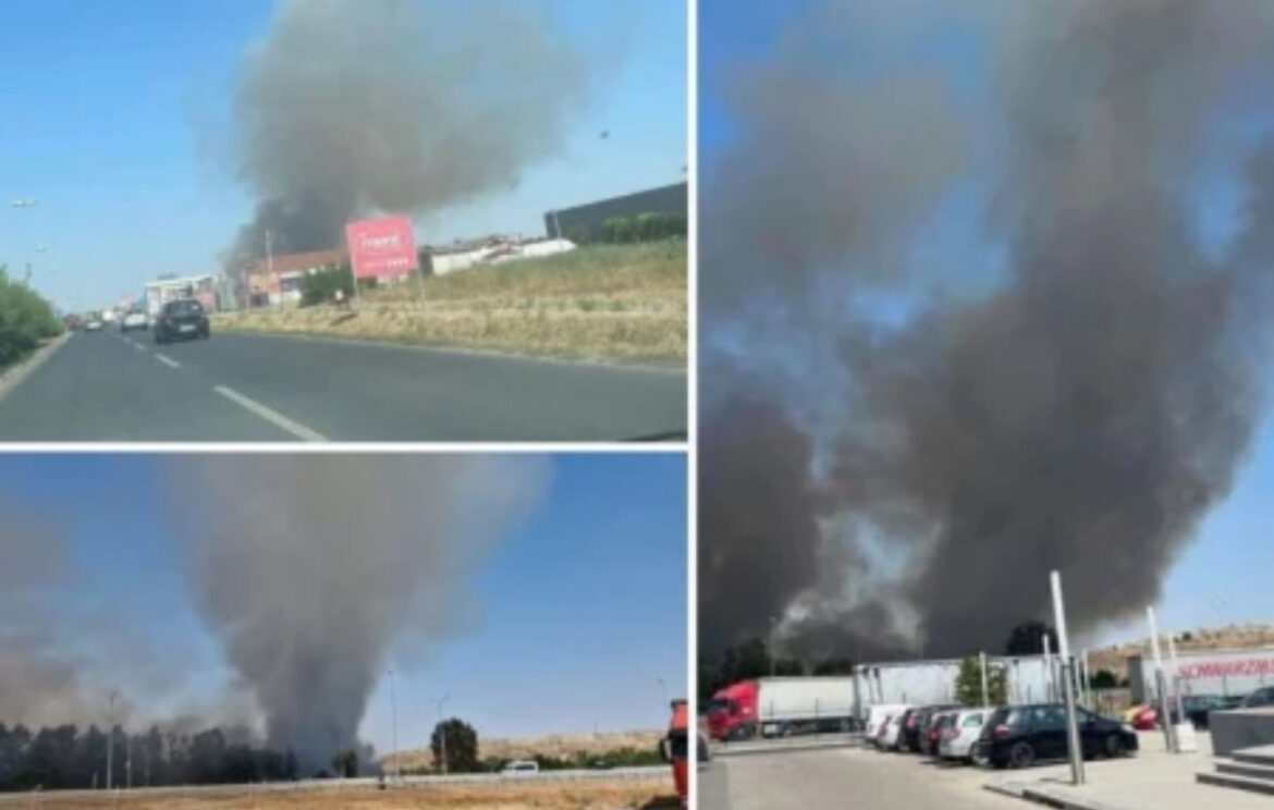 VELIKI POŽAR U NOVOM SADU! Ogroman oblak crnog dima nad gradom! (VIDEO) 