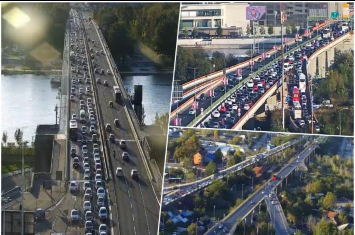 POPODNEVNI ŠPIC U BEOGRADU: Na mostovima tradicionalno gužva, ali danas je ovo kritična tačka u prestonici (FOTO)
