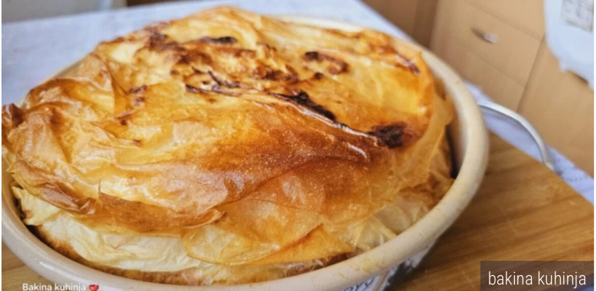 Recept koji će vas oduševiti! Uvijača u kombinaciji sa gibanicom – neverovatno ukusna pita (VIDEO)