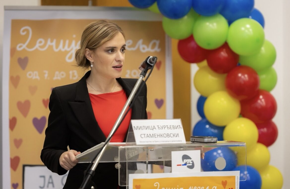MINISTARKA ĐURĐEVIĆ STAMENKOVSKI: Svaki dan bi trebalo da bude posvećen deci