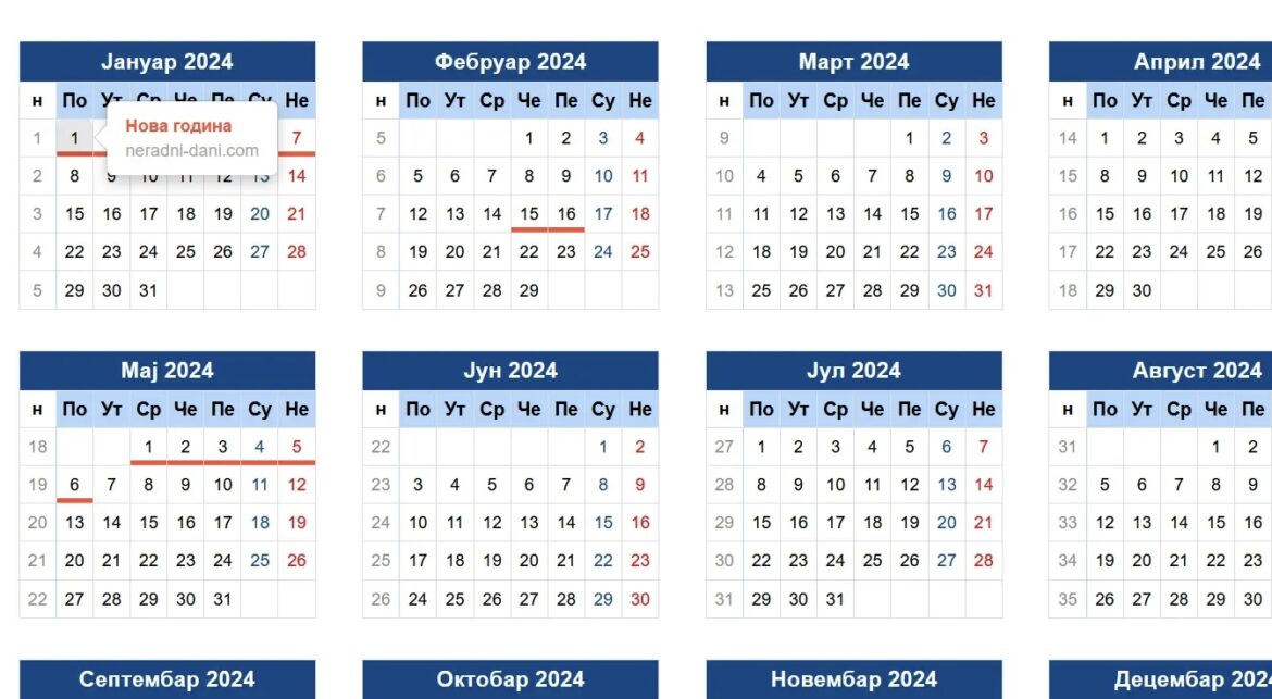 Kompletan spisak neradnih dana za 2025: Ove datume možemo iskoristiti za mini-odmor! Evo i koliko dana praznuju Evropljani i ko su po tome svetski rekorderi!