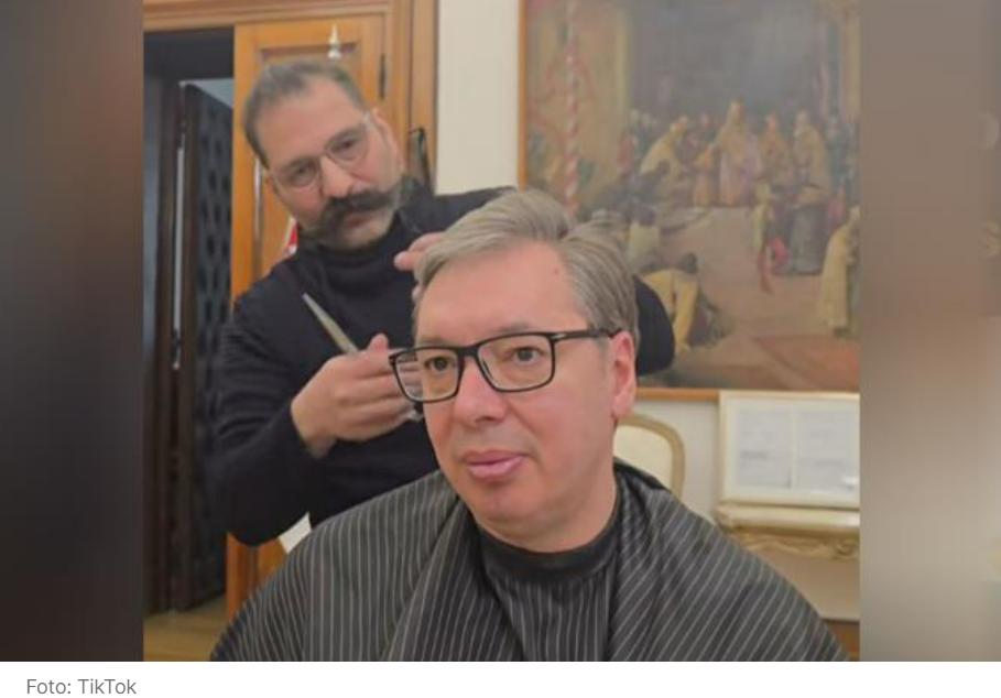„POLAKO SA TO RASTURANJE“ Predsednik Vučić kod frizera, pokazao kako&hellip;