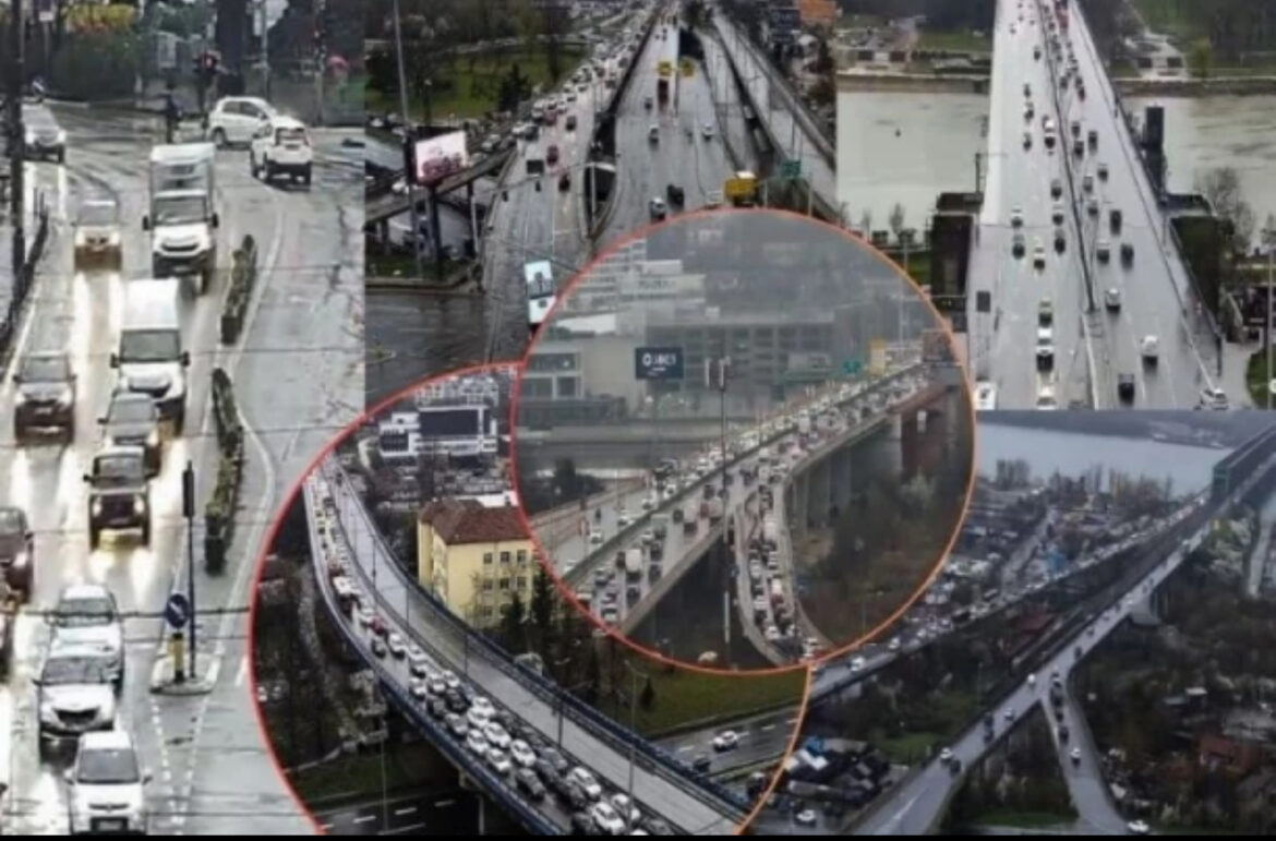 KIŠNO JUTRO I UŽASNE GUŽVE U BEOGRADU! Gazeli se ne može prići, ispred Pančevačkog mosta kilometarske kolone, po gradu zastoji (FOTO)