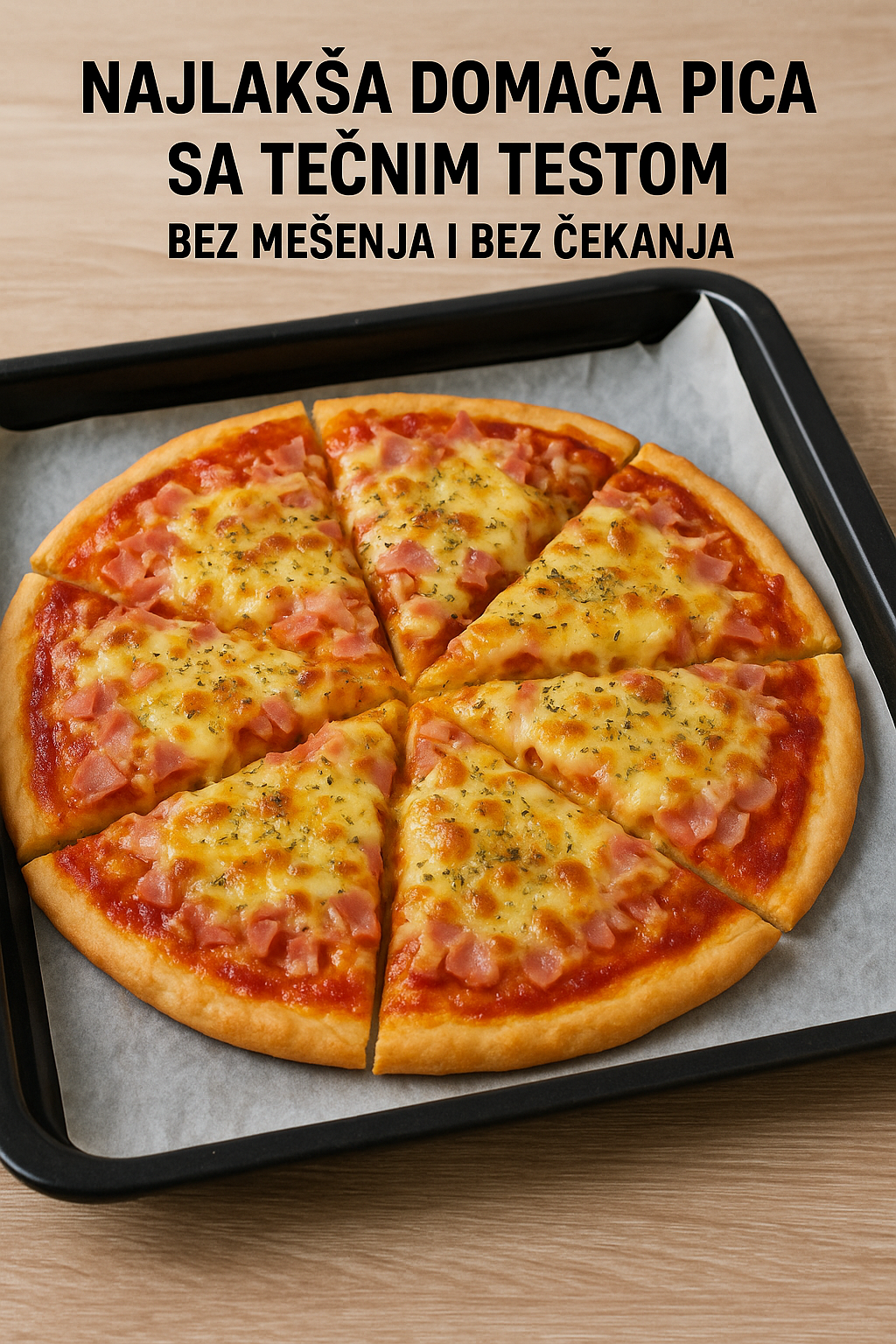 Brza pica bez muke: Tečno testo, gotova za 20 minuta!