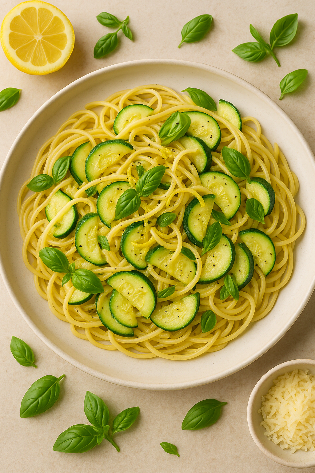 Lagana, a savršena pasta – tikvice, limun i bosiljak