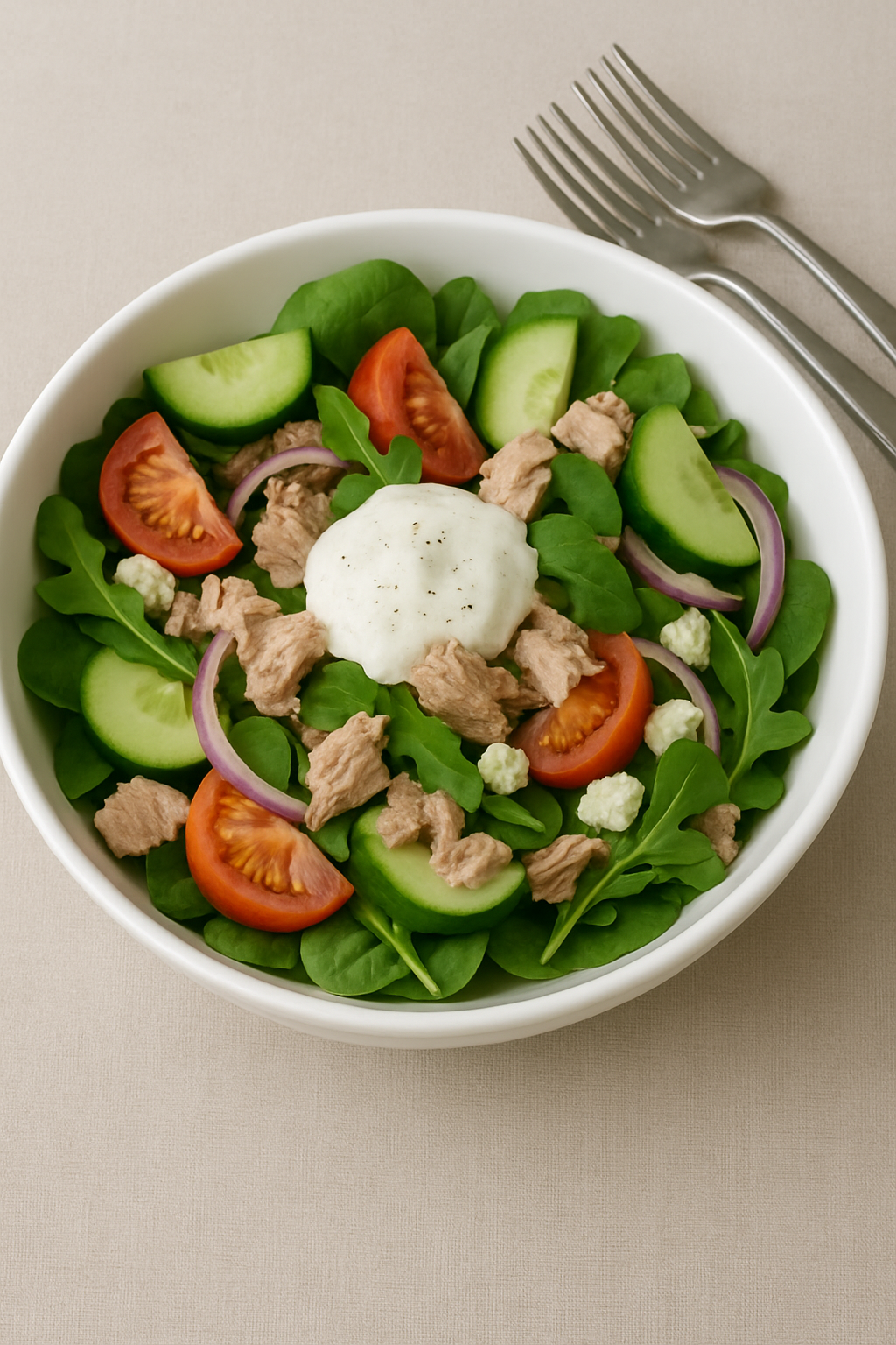 Nakon celodnevnog roštiljanja ova salata vam je prekopotrebna za večeru: Proteinska salata sa grčkim jogurtom i povrćem