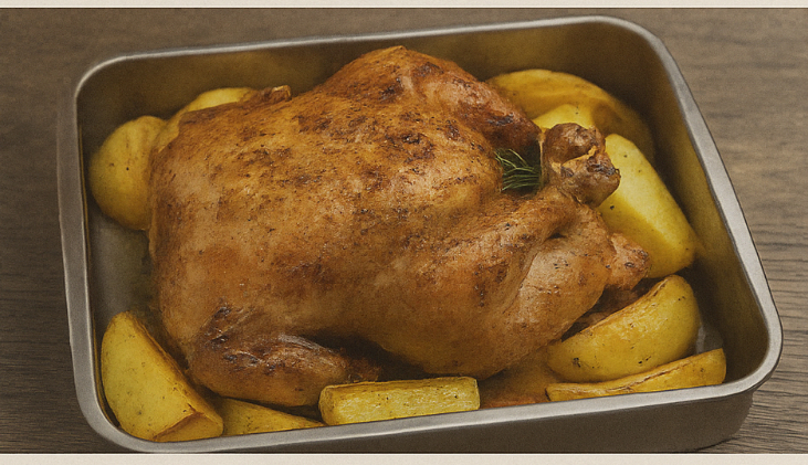 RECEPT DANA – KLASIČNO PEČENO PILE KAO IZ PEĆI NA SELU