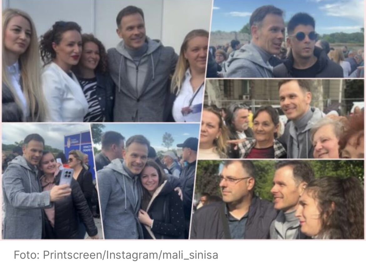 SINIŠA MALI U ZAGRLJAJU SA GRAĐANIMA! Ministar tokom svenarodnog sabora stao da popriča sa okupljenima, ne skida osmeh sa lica: „Kakva energija ljudi!“ (VIDEO)