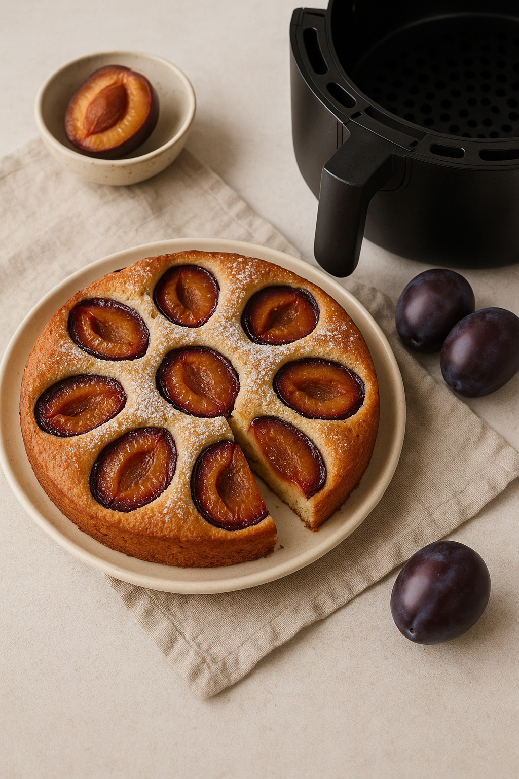 🍰 Kolač sa šljivama iz air fryera