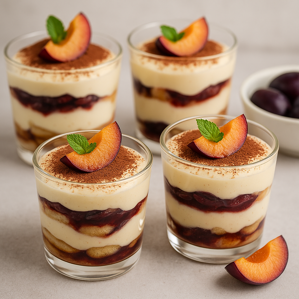 Tiramisu sa šljivama i rakijom od šljive