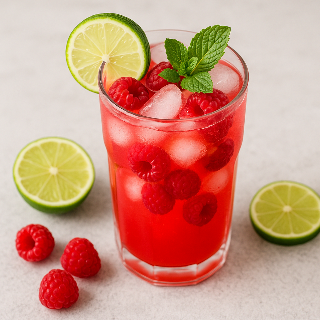 🍓🍋 Limunada sa malinama i limetom
