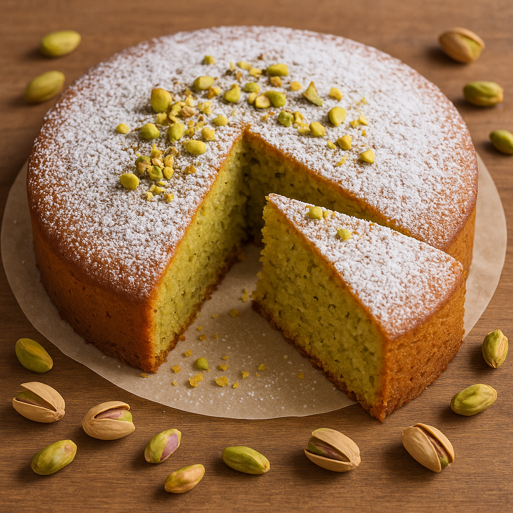 Recept za sočni i brzi kolač od pistaća — mekan, aromatičan i pun ukusa.