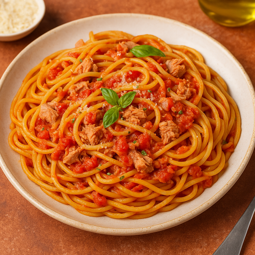 Pasta sa tunjevinom i paradajzom