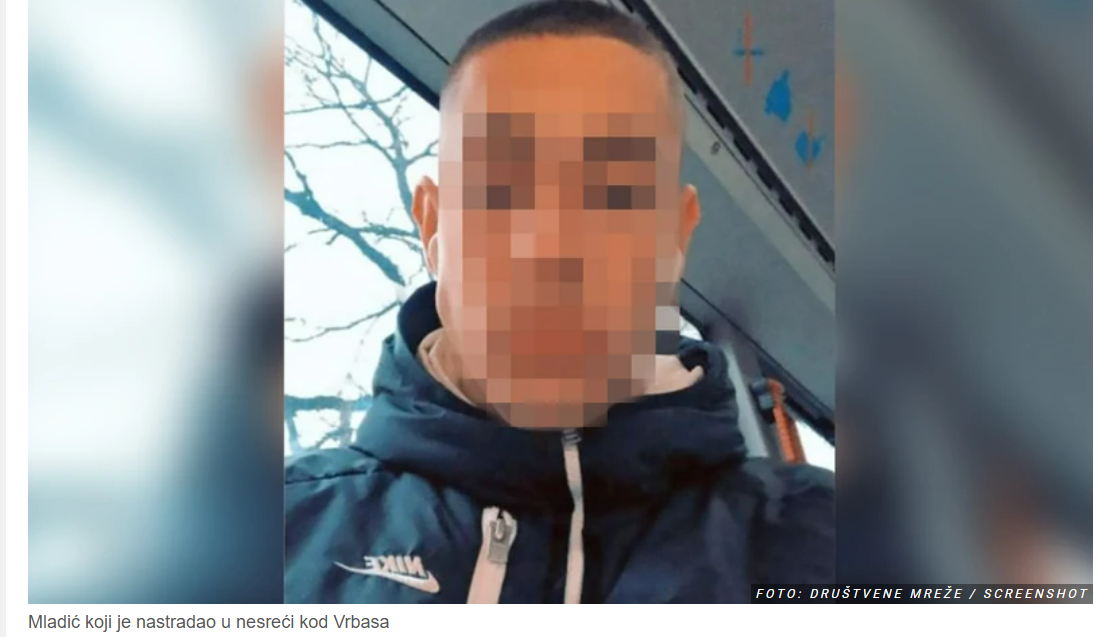 (FOTO) OVO JE FILIP (25) KOJI JE POGINUO KOD VRBASA Devojka (21) vozila auto, pa sletela sa puta i udarila u BEDEM! Mladić stradao na mestu