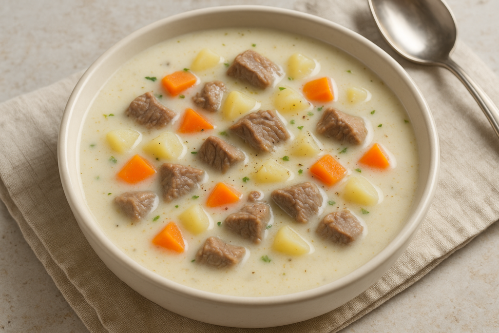 Bela čorbica sa mesom i povrćem