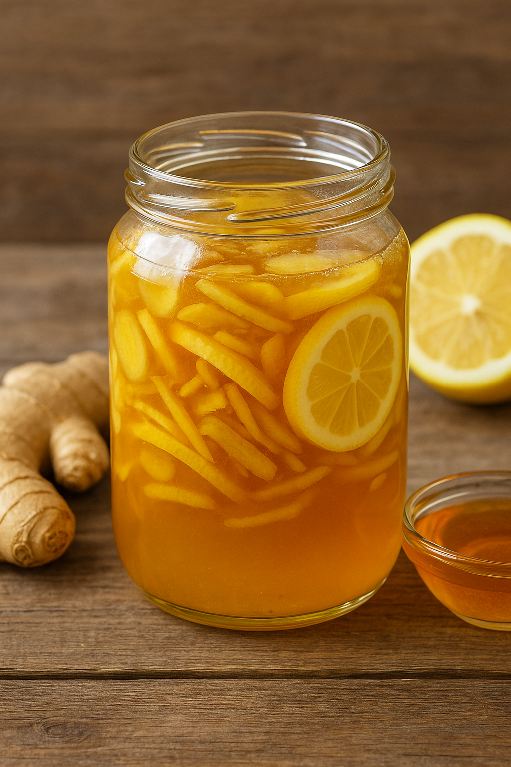 Domaći sirup za imunitet (đumbir–limun–med)