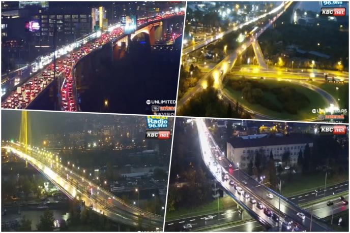 GUŽVE U SAOBRAĆAJU U BEOGRADU Magla se spustila na grad, putevi klizavi, kiša ne prestaje da pada, izbegavajte ove deonice (FOTO)