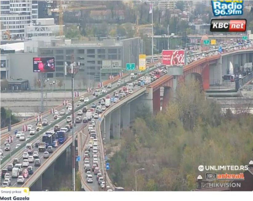 OPET KOLAPS U BEOGRADU: Najkritičnije na Gazeli, gužve ima i u ovim delovima grada (foto)