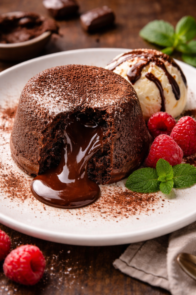 Italijanski čokoladni lava kolač (Tortino al Cioccolato)