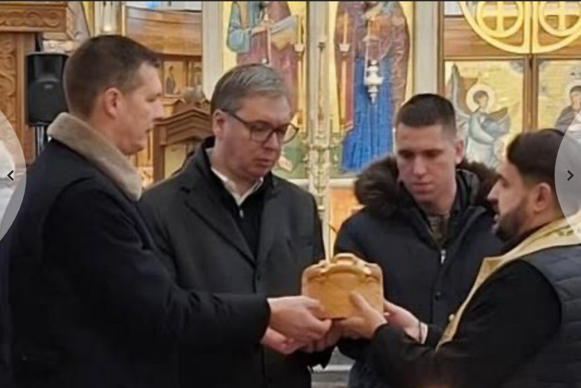 PREDSEDNIK VUČIĆ SLAVI KRSNU SLAVU NIKOLJDAN: Građanima poželeo zdravlje i radost – „Da nam veliki svetac i Gospod Bog čuvaju Srbiju“