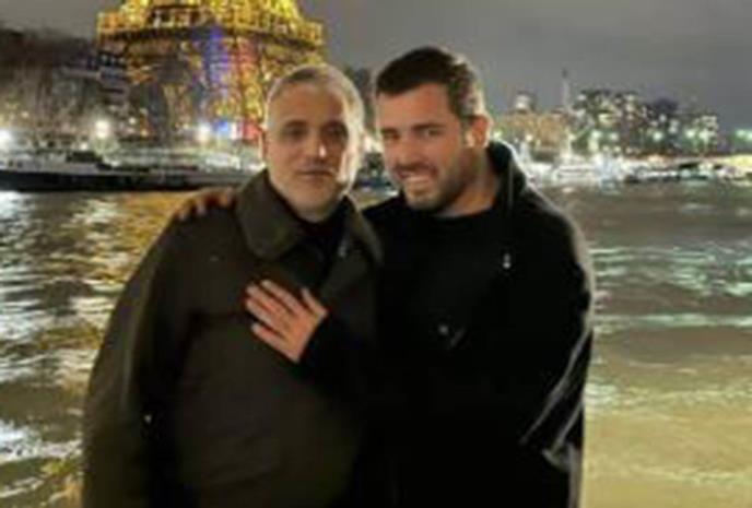 ČEDA JOVANOVIĆ SA ACOM U NJEGOVOM RODNOM GRADU: Jovanović je zajedno sa Aleksandrom posetio manastir gde je kršten kao beba