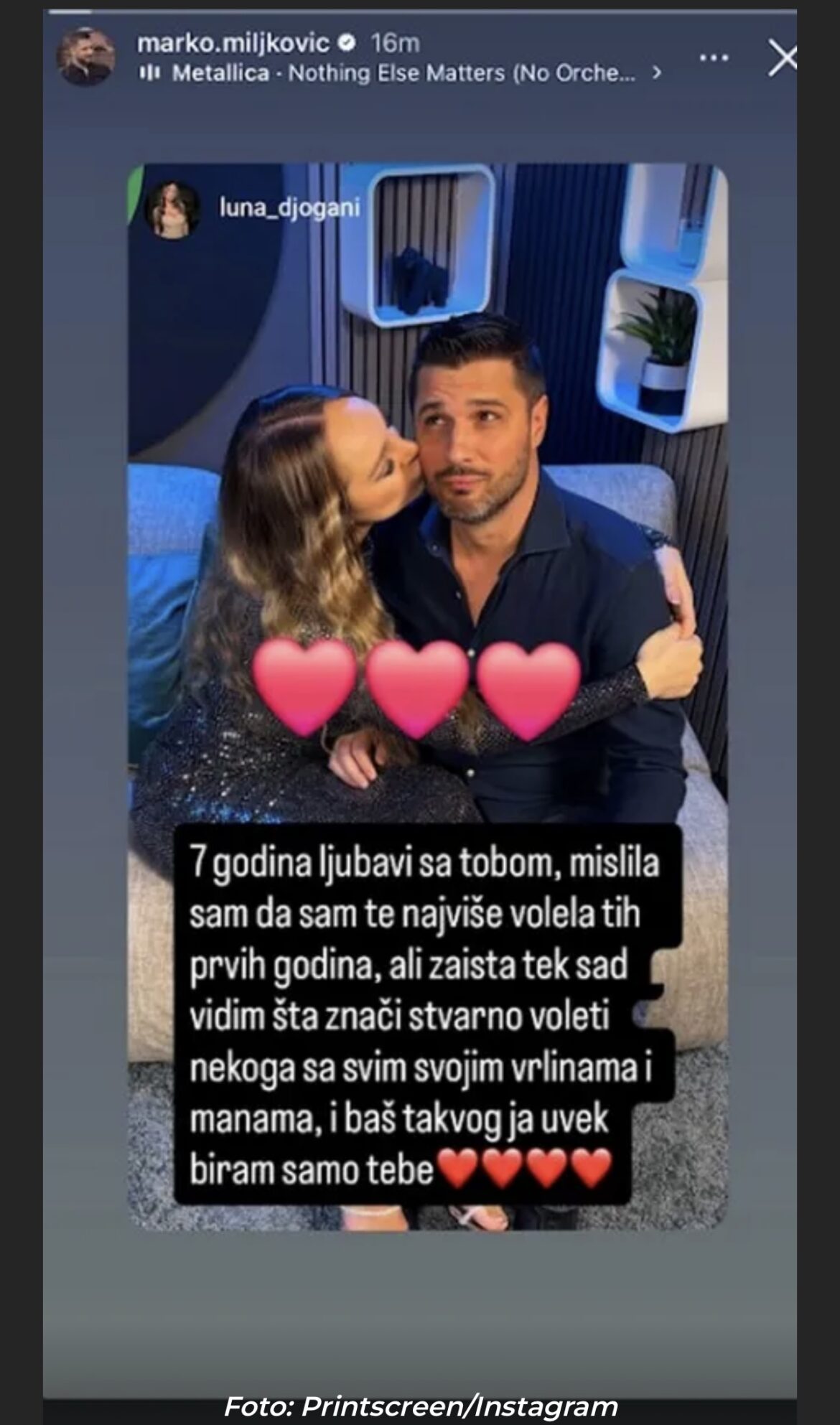 Veliko slavlje u domu Lune i Marka! Na važan datum mu priznala: „Mislila sam da sam te najviše volela“