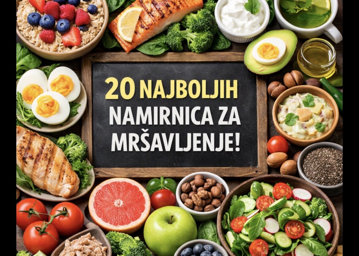 20 najboljih namirnica za mršavljenje!